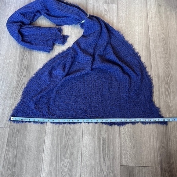 Free People Long Weekend Waffle Scarf One Size - Picture 4 of 9